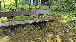 Tit and Vagina Slapping on Picnic Table