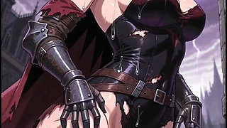 Heroic Dark Fantasy Warrior, Anime Ai Generated