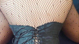 Naughty Stepsister Gets a Huge Cumshot on Her Back as a Christmas Gift