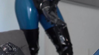 Monster Cock Pegging by Hot Latex Dommes