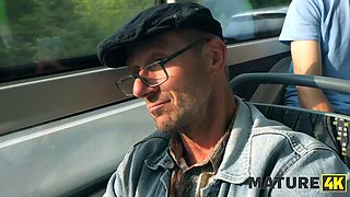 MATURE4K. Hot and leaking sex in the bus ft. Vitoria Vonteese  Jack 23: Blowjob, Doggy  Cowgirl Porn