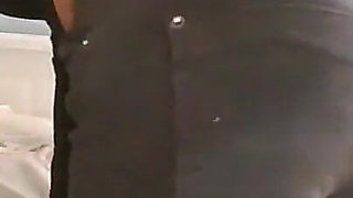 Worship Me in Tight Shiny Black Jeans