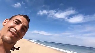 Double-Penetrated Hotwife MILF Beach Threesome