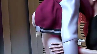 Student Cyber Goddess with Forbidden Curves - 3D Animation Hentai