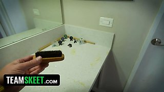 Stayhomepov - foxy petite xxx doll enjoys taking giant cocks and stuff them in her mouth - full scene