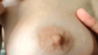 Oiled Massage and Caressed Sweet Nipples Solo Webcam Show