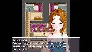 Romantic anime scene featuring internal ejaculation and a relaxed three-way