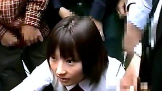 Bukkake Circle Outdoor Japanese Amateur Fun
