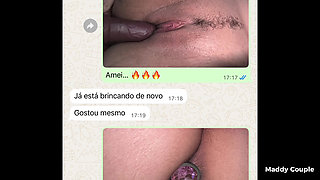 Wife asks for DP in WhatsApp conversation