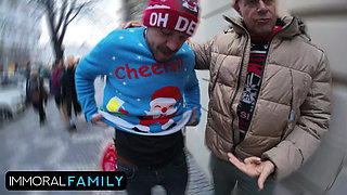 Colossal Ass Cutie Chloe Chevalier Receives Multiple Anal Orgasms on Christmas - Immoral Family 4K