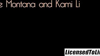 Karlie and Dani's passionate kissing smut