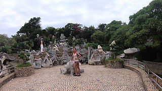 Crocodiles feeding and amateur Thai girlfriend ass spanking