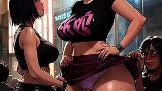 Big Ass MILFs Get Fucked in a Mosh Pit