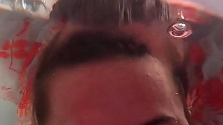 Breath Holding Underwater in Bathtub and Record with Waterproof Camera