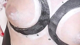 Woman Transformed Into a Robot, a Pleasure_cleaning Mach