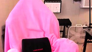Close up teen foot worship
