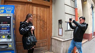 Couple Matt Bird and Lady Lyne get caught flashing outdoors