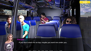 Erotica 8 - Ren Fingers Harper on the Bus After Catching Her Stealing
