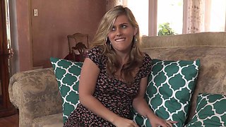 Blond bombshell Nat Turnher devours a massive black dick in passionate oral
