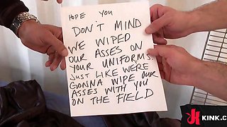 Busty cheerleader gets punished by all the cocks she hasn't have sex before