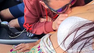 Exotic Tracy Dogging Car Blowjob: Cuckold Husband Watches Wife Suck Stranger's Cock