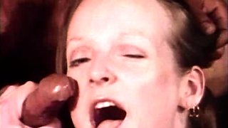 Interracial blowjob fuck jerk and facial at gloryhole