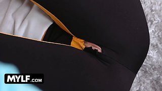 Mylf - insane blonde cougar lures teen stud and makes him shovel his boner inside her Wet Pussy