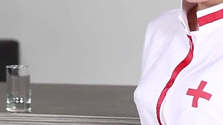 Asian Nurse Fill This Glass with Your Sperm!