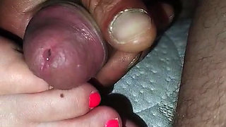 My wife's legs, and my dick...