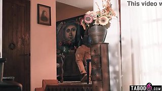 4 Busty Step Moms Fuck Step Son Together - Taboo Family Sex