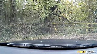 Awesome redhead model Sabina Black is enjoying outdoor anal