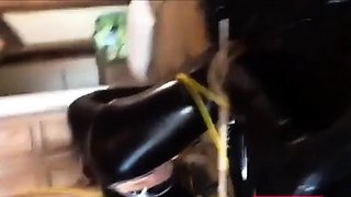 French Amateur Couple Has Kinky SM Sex Outdoors