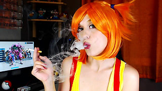 Misty Pokemon Sexy Smoking