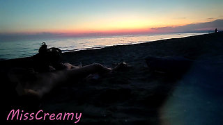 Dick Flash French Teacher MILF Risky Beach Blowjob Maspalomas Nude Beach Cumshot People