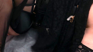 Big Titted Leather Mistress Fucked by Her Desperate Sex Slave - Double Vaginal Fisting, Anal, Titfuck & Prostate Milking Cumshot