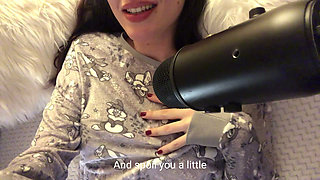 Innocent german girlfriend in cute pajamas wants you to jerk off to her (GERMAN JOI)