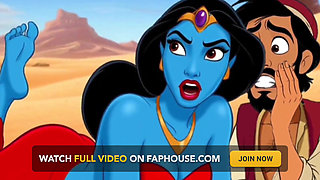 Genie Girl Jerk off Dick to Adaddin. Fairy Tale Story