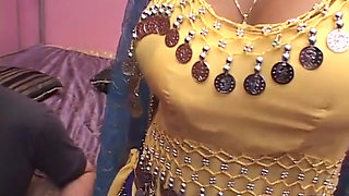 Big ass Indian honey sucks and fucks big dick in bed