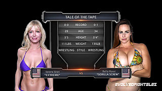 Bella Rossi Vs Serene Siren Female Wrestling
