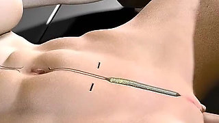Cyberpunk Lucy Threesome on Top of Car
