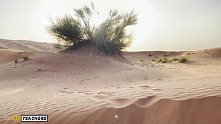 Hot Risky Masturbation in Arabian Desert