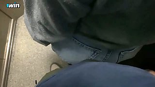 I fuck my NEIGHBOR stucked in the ELEVATOR and ends with her face full of cum  Argentina