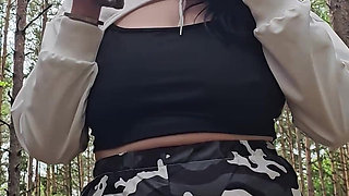 Smoking and Masturbates in the Forest
