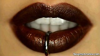 Angelica Lane Porking In The Kitchen With Her Piercings - Green Eyes