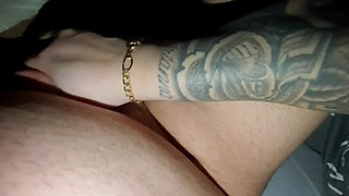 Step mom saw step son morning erection and quickly relieved the tension