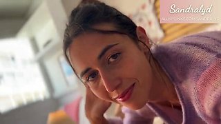 Cute Face Latina Teen Gives Sloppy Blowjob POV - Amateur Spanish 18 Year Old