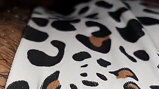 I Cum in My Girlfriend's Mouth Through Her Leopard Panties