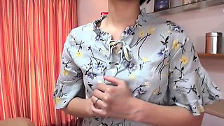 Busty asian teen fingered and sucks