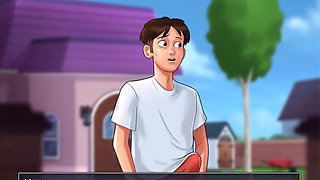 Summertime Saga - she love big cucumbers and i want to give her mine