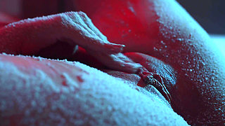 Snow Falling on My Tits and Pussy - Softcore Christmas Tease Closeup